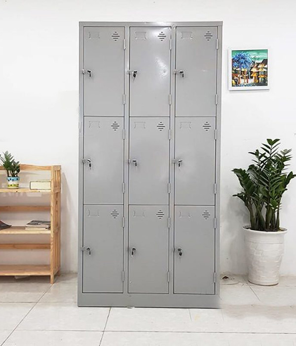 Tủ locker hàn liền 9 ngăn